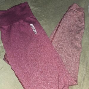 Gymshark Kids Maroon Leggings